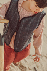 THE LITTLE POETS TITO PLAID VEST