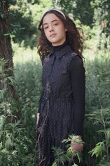 VALENTINA RHINESTONE COLLARED TIERED JUMPER