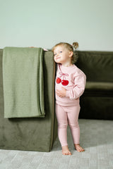 POUF 2PC CHERRY SET