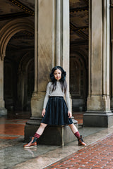 LIL LEGS VELOUR CIRCLE SKIRT