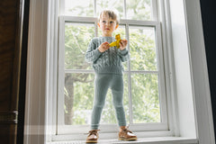ANALOGIE 2PC CABLE KNIT OVERALL SET