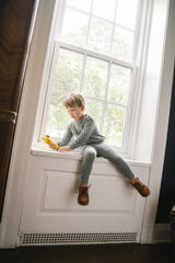 ANALOGIE 2PC CABLE KNIT OVERALL SET