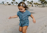 FROO STYLE BUTTON DOWN POCKET GWEN ROMPER