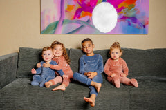 POUF 2PC "STAY COZY" FOOTIE WITH BEANIE SET