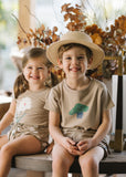 ANALOGIE 2PC SS FLOWER TEE AND BLOOMER SET