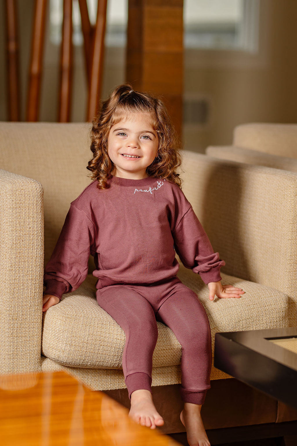 POUF 2PC EMBROIDERED SET