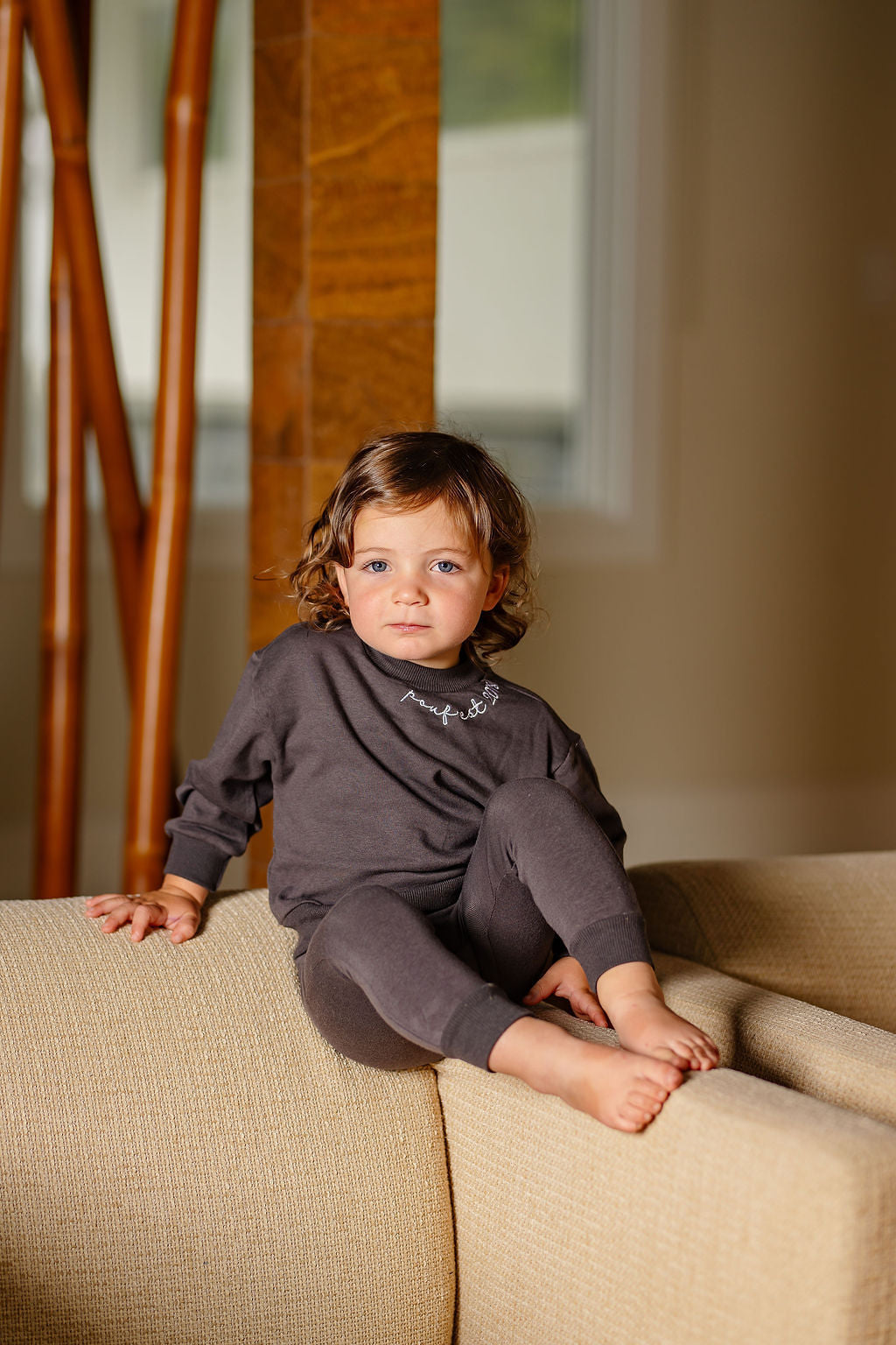 POUF 2PC EMBROIDERED SET