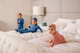 POUF 2PC "SHOOT FOR THE MOON" FOOTIE WITH BEANIE SET