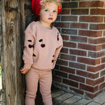 ANALOGIE 2PC CHERRY PATCH SWEATSHIRT SET