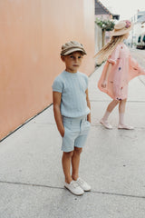 SWEET THREADS OCEAN TEXTURED SWEATER