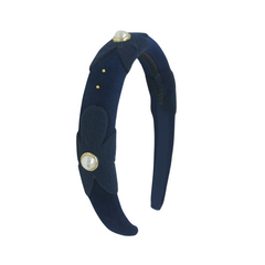 BANDEAU DESIGNER FLOWER PADDED HEADBAND