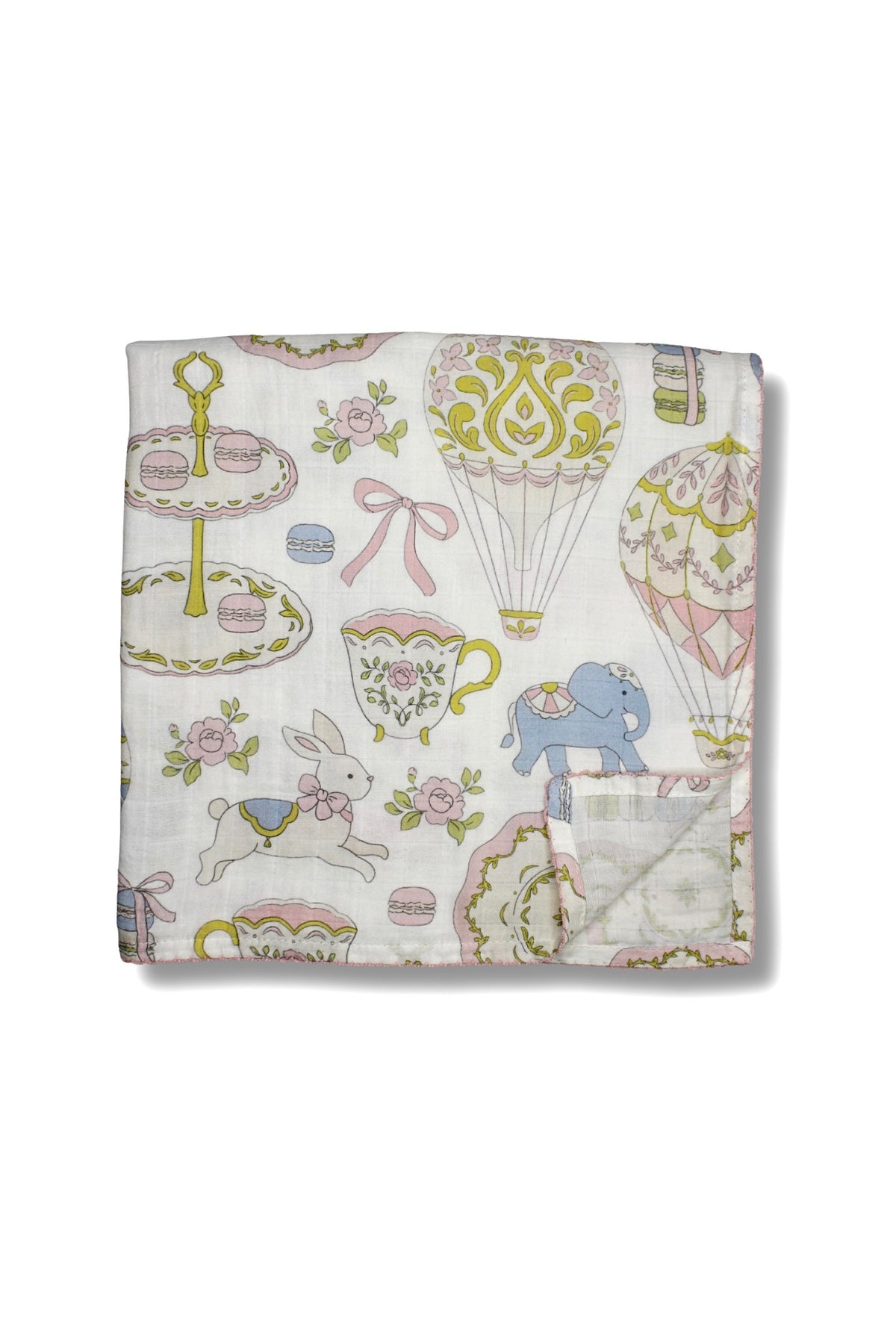 LITTLE THREADS CAROUSEL MUSLIN BLANKET