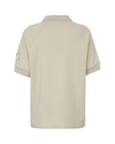 EMPORIO ARMANI POLO WITH RIBBED COLLAR AN SLEEVE OVERSIDE FRONT DETAIL