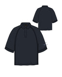 EMPORIO ARMANI POLO WITH RIBBED COLLAR AN SLEEVE OVERSIDE FRONT DETAIL