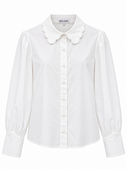 ZOEY+OLIVER SCALLOPED COLLAR BLOUSE