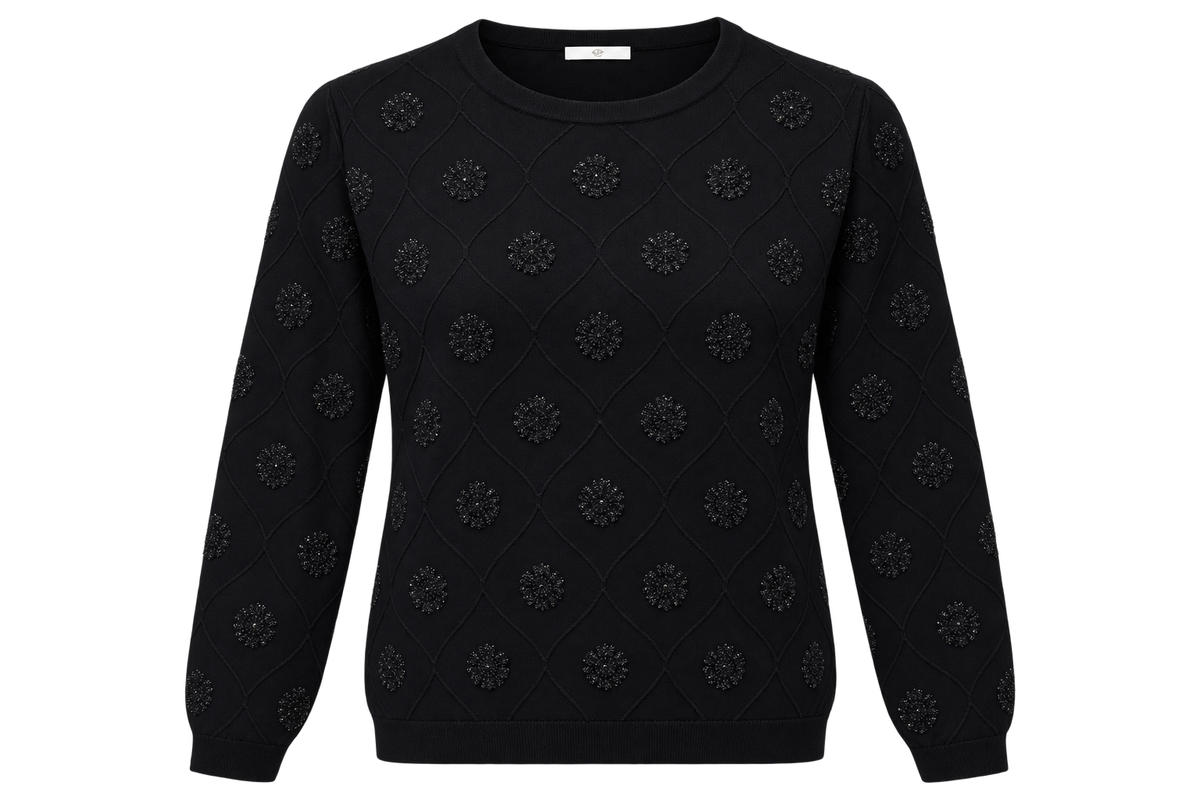 ROBERTO CAVALLI SHIMMER DETAIL SWEATER