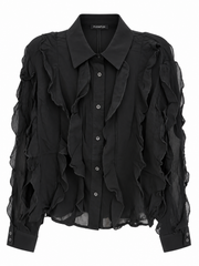 FUN FUN RUFFLED BLOUSE
