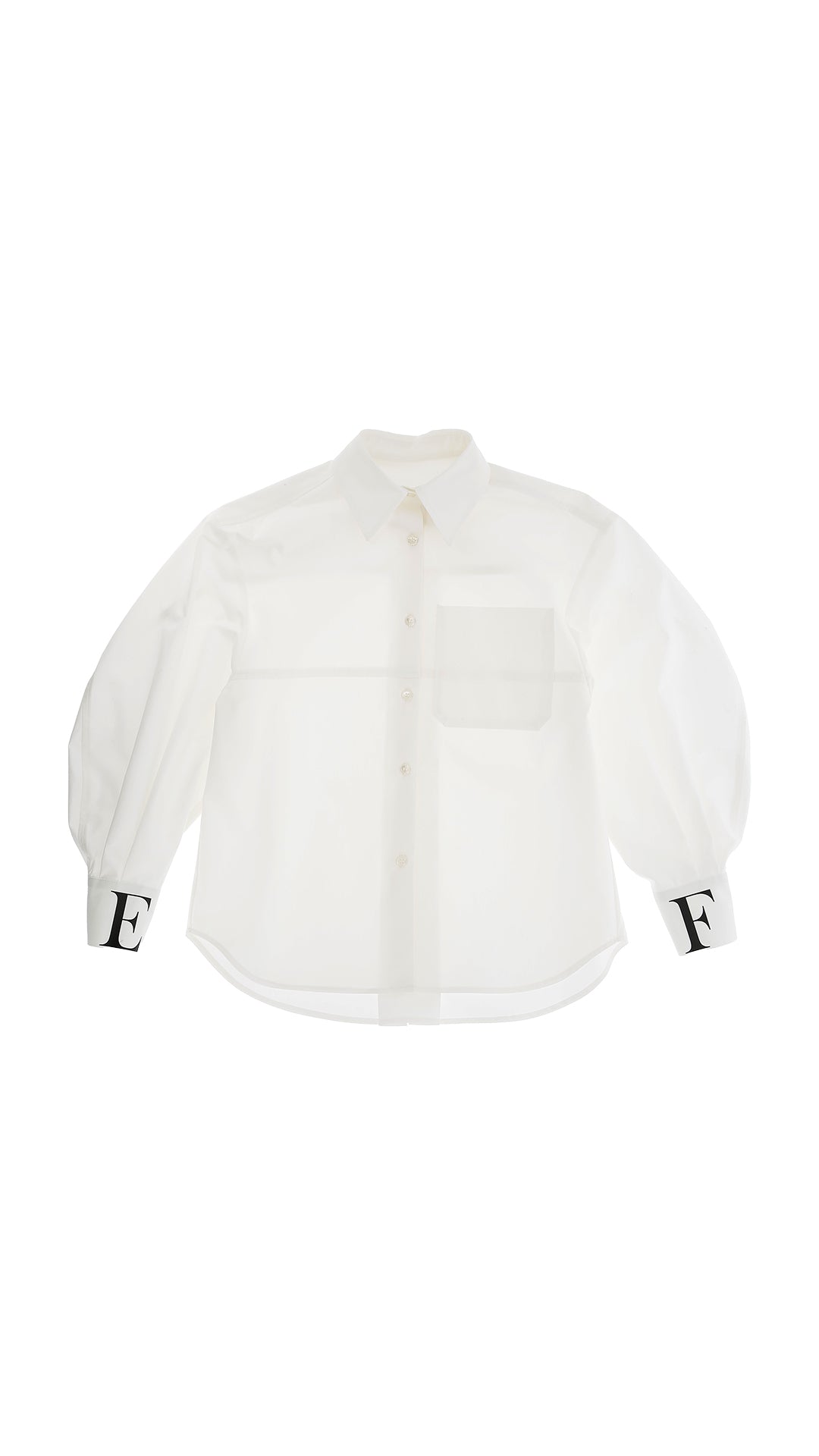 ELIZABETH  FRANCHI LOGO CUFF SHIRT