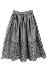 ELIE SAAB 2PC EMBROIDERED TOP WITH EMBROIDERED SKIRT