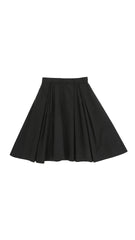 ELIZABETH  FRANCHI SIDE PLEATED MIDI SKIRT