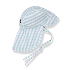 1+ IN THE FAMILY 2PC MIGJORN STRIPE SWIMSUIT WITH SWIM CAP