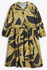 WOLF & RITA BUTTON DOWN COLLARED BELTED DRESS