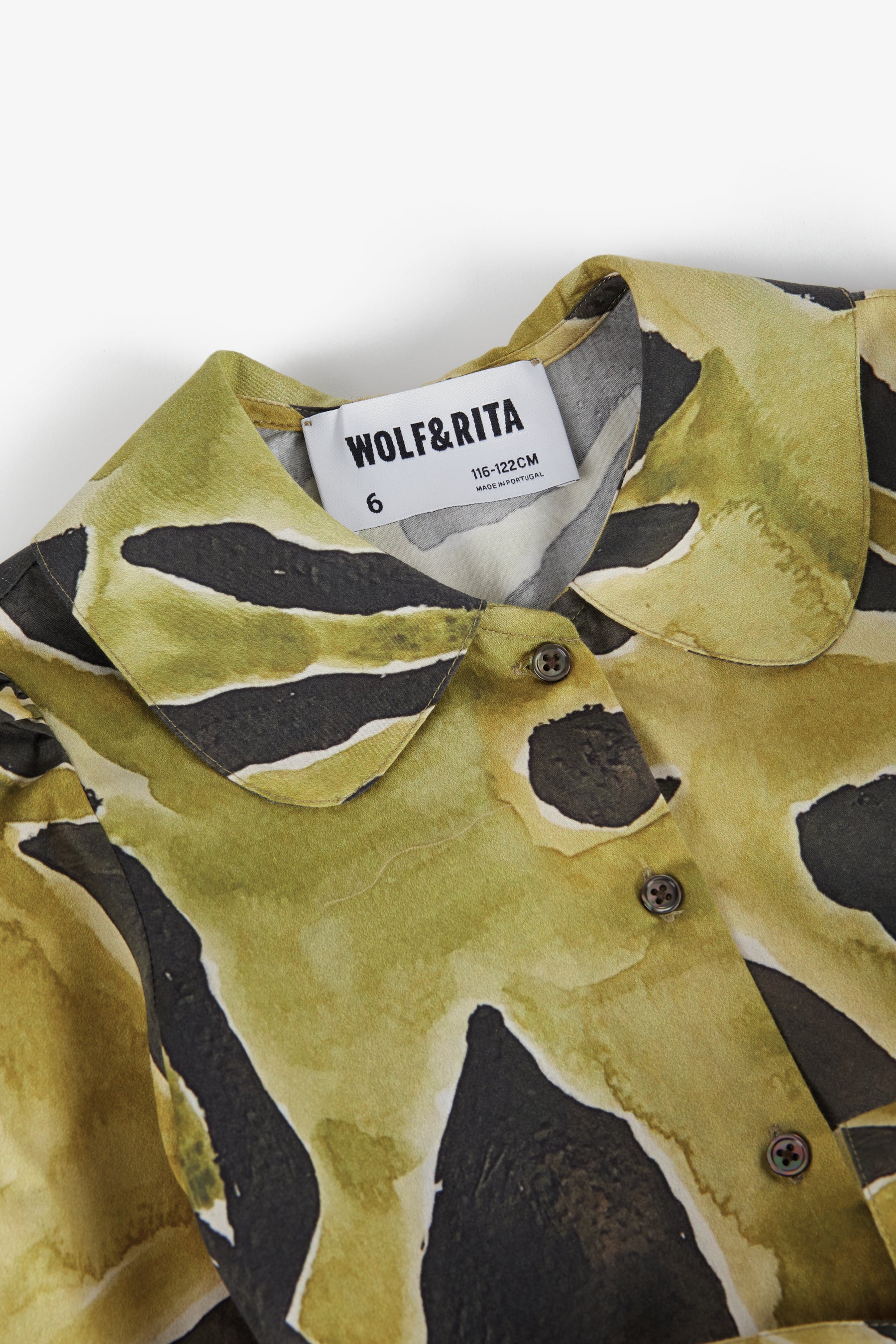 WOLF & RITA BUTTON DOWN COLLARED BELTED DRESS