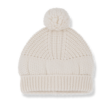 1+IN THE FAMILY 2PC KNIT BEANIE WITH HOODED KNIT SWEATER JACKET