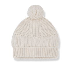 1+IN THE FAMILY 2PC KNIT BEANIE WITH HOODED KNIT SWEATER JACKET