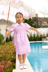 ELLE RAE PINSTRIPED DRESS