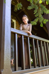 ELLE RAE 2PC TURTLENECK WITH  CORDUROY MIDI SKIRT