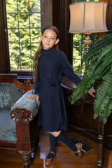 ELLE RAE 2PC VELVET DOTTED TULLE TOP WITH SKIRT SET