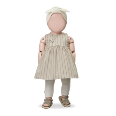 1+ IN THE FAMILY ESCALA STRIPE 2 BUTTON FLAP JUMPER