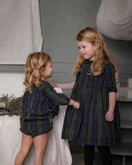 COSMOSOPHIE 2PC PAOLA PLAID TOP WITH BLOOMER SET