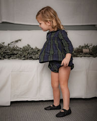 COSMOSOPHIE 2PC PAOLA PLAID TOP WITH BLOOMER SET