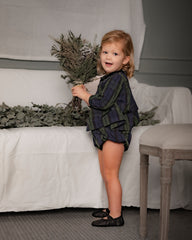 COSMOSOPHIE 2PC PAOLA PLAID TOP WITH BLOOMER SET