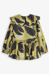 WOLF & RITA 2PC PEPLUM BLOUSE AND SKIRT SET