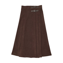 ELLE RAE 2PC TURTLENECK WITH  CORDUROY MIDI SKIRT