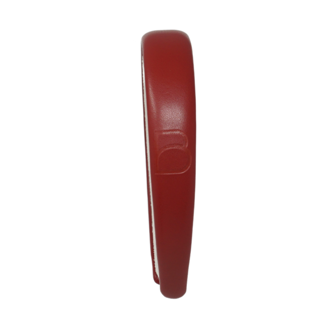 BANDEAU EMBOSSED LEATHER CLASSIC WIDE HEADBAND