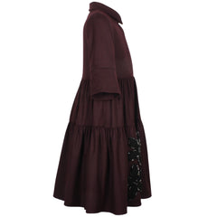 JESSIE AND JAMES BEADED TIERED DRESS