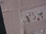 INIMINI EMBROIDERED FLOWERS KNIT BLANKET