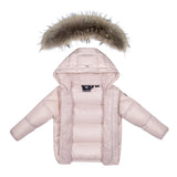 ELLABEE NATURAL RACCOON FUR BABY JACKET