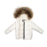 ELLABEE NATURAL RACCOON FUR BABY JACKET