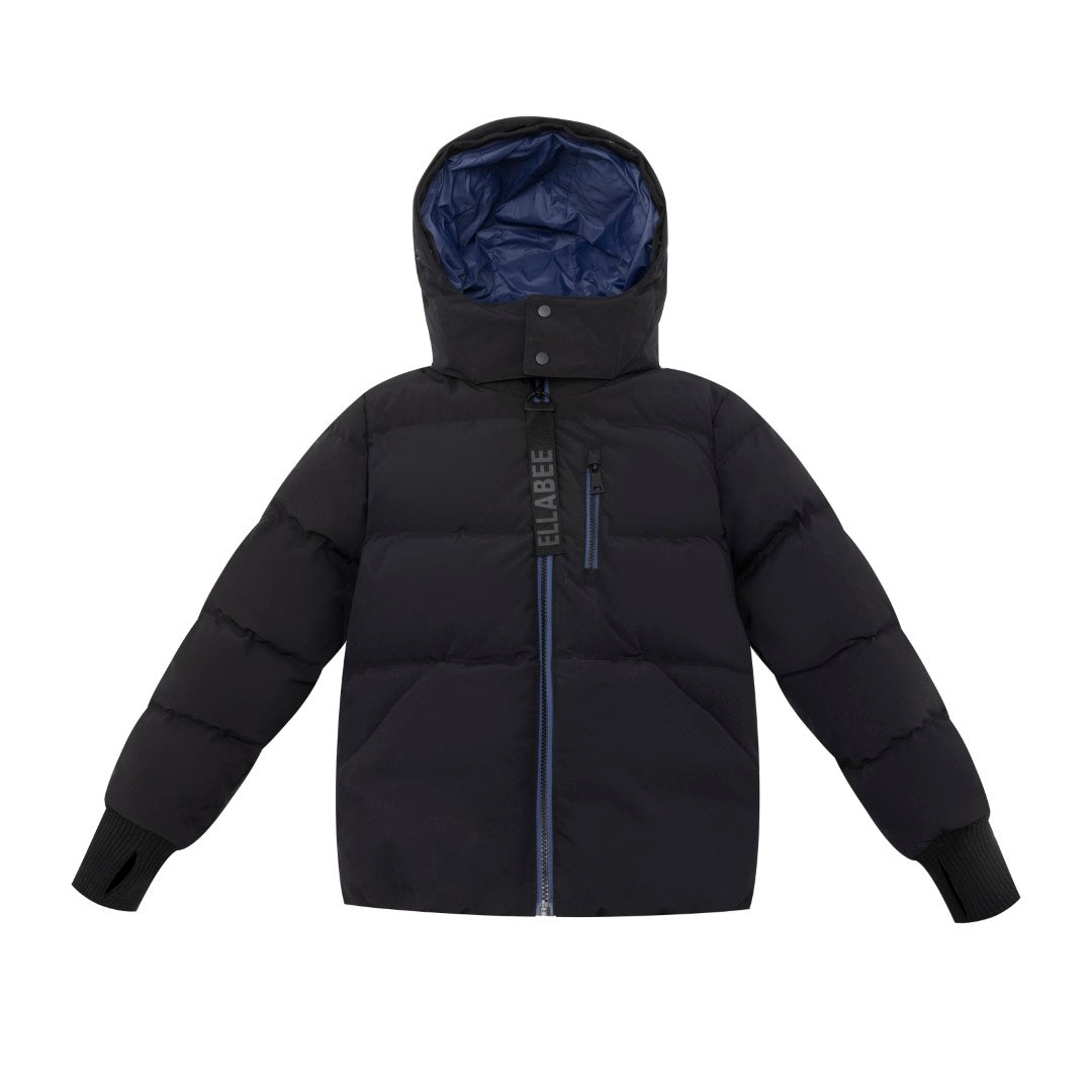 ELLABEE  BLUE ZIPPER AND LINING PUFFER COAT