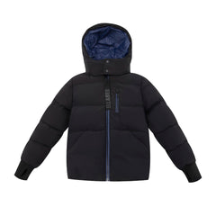 ELLABEE  BLUE ZIPPER AND LINING PUFFER COAT