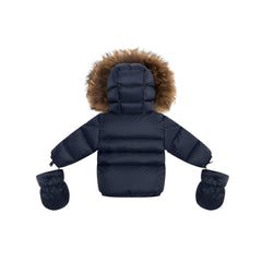 ELLABEE NATURAL FUR HOOD PUFFER COAT
