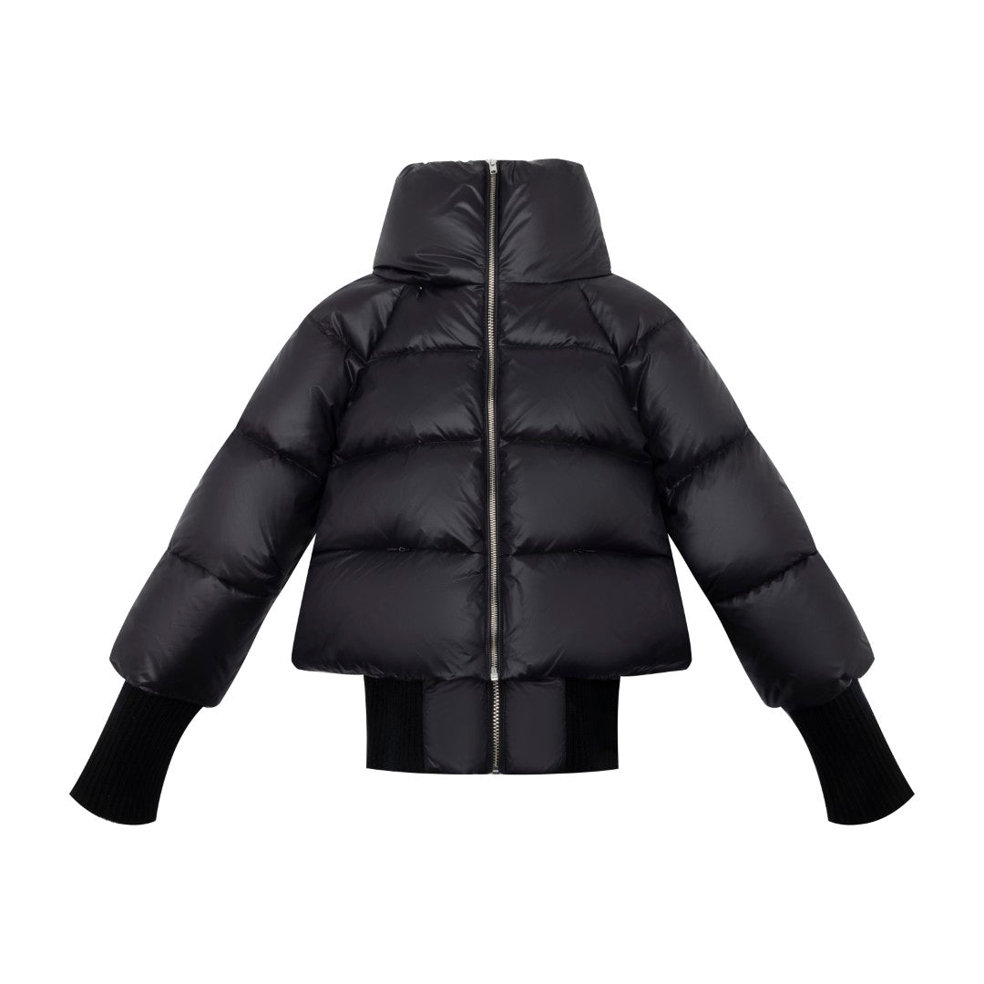 ELLABEE DOUBLE ZIPPER BOMBER COAT