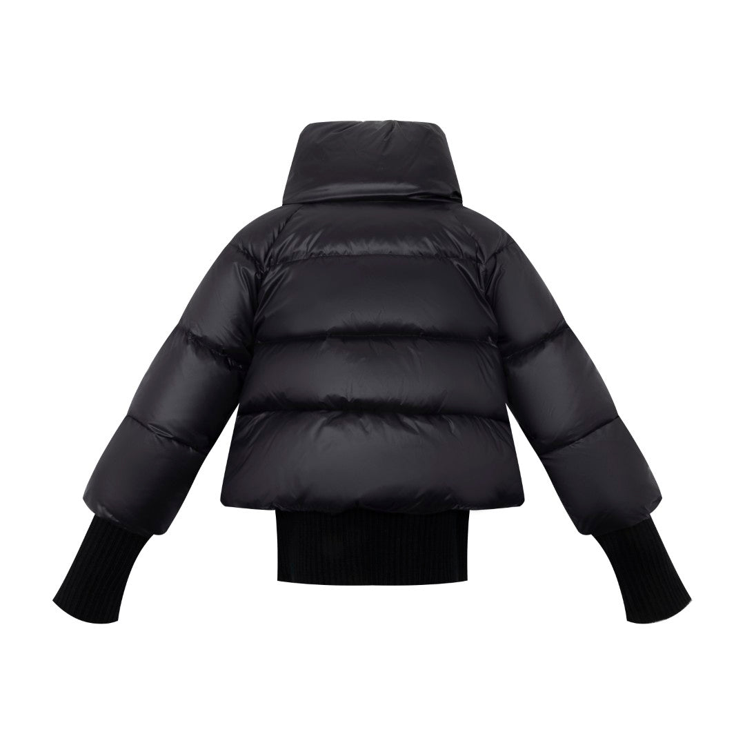 ELLABEE DOUBLE ZIPPER BOMBER COAT