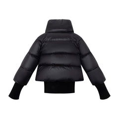 ELLABEE DOUBLE ZIPPER BOMBER COAT