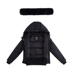ELLABEE LAYLA CANVAS POM POM FOX  BOMBER